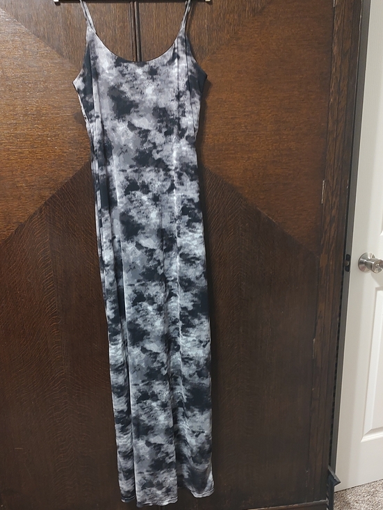 No Boundaries Dresses & Skirts - No Boundaries Black & Gray Tie-Dye Maxi Dress
